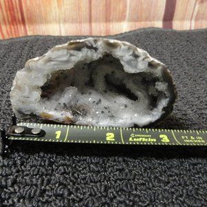 Natural Agate 1/2 Geode~3x2"tall~Crystal ~Reiki~Apothecary~Wiccan
